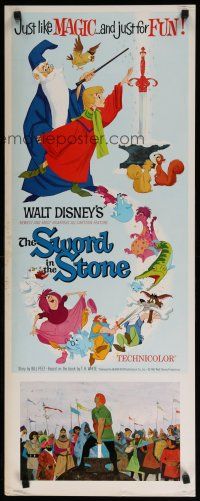 7j402 SWORD IN THE STONE insert '64 Disney's cartoon story of King Arthur & Merlin the Wizard!