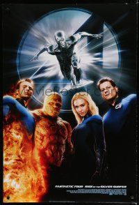 7k015 4: RISE OF THE SILVER SURFER style B int'l DS 1sh '07 Jessica Alba, Michael Chiklis, Evans!