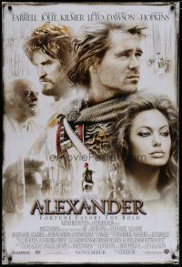 7k033 ALEXANDER advance DS 1sh '04 directed by Oliver Stone, Colin Farrell & pretty Angelina Jolie!
