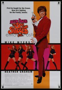 7k064 AUSTIN POWERS: THE SPY WHO SHAGGED ME 1sh '99 Mike Myers, super sexy Heather Graham!