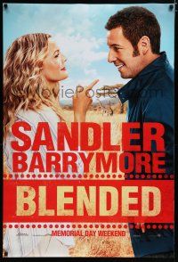 7k103 BLENDED teaser DS 1sh '14 image of Adam Sandler & pretty Drew Barrymore!