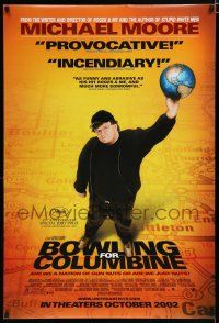7k111 BOWLING FOR COLUMBINE blank ballcap style advance DS 1sh '02 Michael Moore documentary!