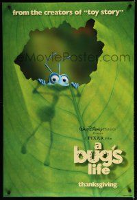 7k124 BUG'S LIFE advance DS 1sh '98 cute Walt Disney/Pixar CG insect cartoon!