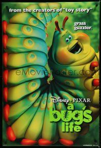 7k127 BUG'S LIFE DS 1sh '98 Walt Disney, Pixar CG cartoon, giant caterpillar!