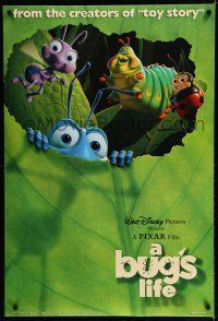 7k125 BUG'S LIFE DS 1sh '98 cute Walt Disney/Pixar CG insect cartoon!
