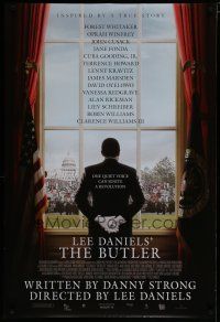 7k135 BUTLER advance DS 1sh '13 cool image of Forest Whitaker in title role by window!