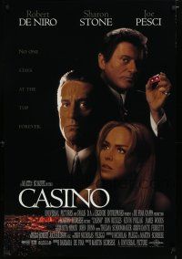 7k143 CASINO int'l DS 1sh '95 Martin Scorsese, Robert De Niro & Sharon Stone, Joe Pesci!