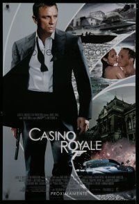 7k145 CASINO ROYALE Spanish/U.S. advance DS 1sh '06 Daniel Craig as James Bond & sexy Eva Green!