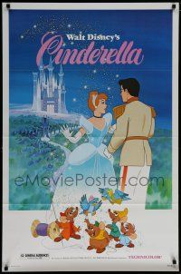 7k163 CINDERELLA 1sh R81 Walt Disney classic romantic musical fantasy cartoon!