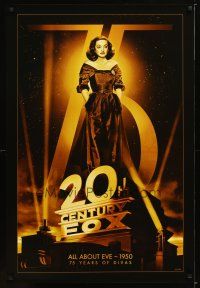 7k020 20TH CENTURY FOX 75TH ANNIVERSARY commercial poster '10 Bette Davis in All About Eve!