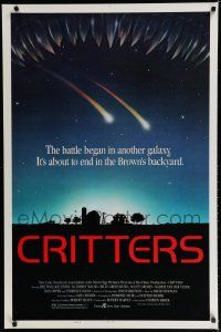 7k187 CRITTERS style B 1sh '86 the battle began in another galaxy and ends on Earth!