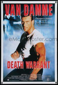 7k212 DEATH WARRANT int'l 1sh '90 Jean-Claude Van Damme, Robert Guillaume, Cynthia Gibb