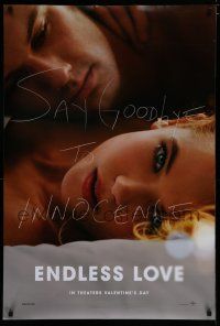 7k257 ENDLESS LOVE teaser DS 1sh '14 Alex Pettyfer, Gabriella Wilde, say goodbye to innocence!