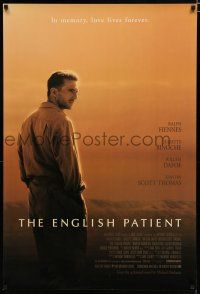7k259 ENGLISH PATIENT 1sh '96 Ralph Fiennes, Best Picture winner directed by Anthony Minghella!