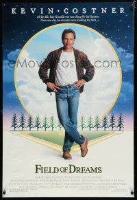 7k278 FIELD OF DREAMS DS 1sh '89 Kevin Costner baseball classic, if you build it, they will come!