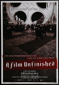 7k279 FILM UNFINISHED 1sh '10 Nazi propaganda machine's lies exposed!