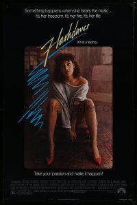 7k286 FLASHDANCE 1sh '83 sexy dancer Jennifer Beals, take your passion and make it happen!