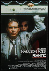 7k292 FRANTIC 1sh '88 directed by Roman Polanski, Harrison Ford & Emmanuelle Seigner!