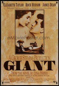 7k311 GIANT DS 1sh R96 James Dean, Elizabeth Taylor, Rock Hudson, directed by George Stevens!