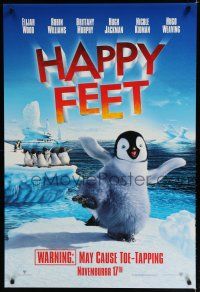 7k342 HAPPY FEET advance DS 1sh '06 George Miller animated penguins cartoon!