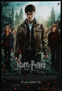 7k351 HARRY POTTER & THE DEATHLY HALLOWS: PART 2 advance DS 1sh '11 Radcliffe, Grint, Watson