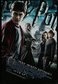 7k352 HARRY POTTER & THE HALF-BLOOD PRINCE advance DS 1sh '09 Radcliffe, Grint & Emma Watson!