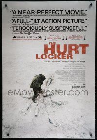 7k383 HURT LOCKER advance DS 1sh '09 Jeremy Renner surrounded by buried bombs!