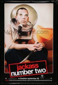 7k411 JACKASS NUMBER TWO teaser DS 1sh '06 Jeff Tremaine directed, Steve-O in sick stunt!