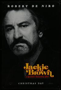 7k414 JACKIE BROWN teaser 1sh '97 Quentin Tarantino, cool close-up of Robert De Niro!