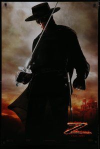 7k454 LEGEND OF ZORRO teaser DS 1sh '05 great image of Antonio Banderas in the title role!