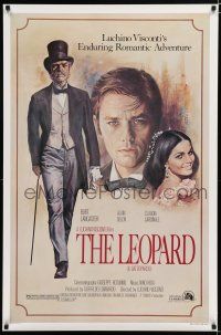 7k458 LEOPARD 1sh R83 Visconti's Il Gattopardo, Mascii art of Burt Lancaster, Delon, Cardinale!