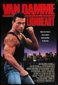 7k468 LIONHEART DS 1sh '91 Jean-Claude Van Damme, there can only be one king!