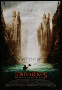 7k482 LORD OF THE RINGS: THE FELLOWSHIP OF THE RING advance DS 1sh '01 J.R.R. Tolkien, Argonath!