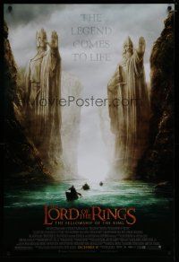 7k480 LORD OF THE RINGS: THE FELLOWSHIP OF THE RING advance 1sh '01 J.R.R. Tolkien, Argonath!