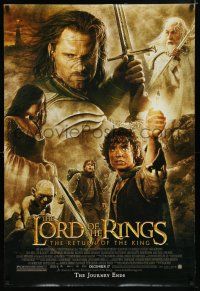 7k485 LORD OF THE RINGS: THE RETURN OF THE KING recalled advance DS 1sh '03 Jackson, image of cast!