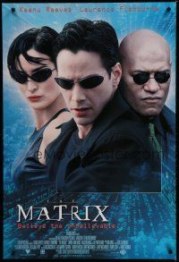 7k518 MATRIX int'l 1sh '99 Keanu Reeves, Carrie-Anne Moss, Fishburne, Wachowski's classic!