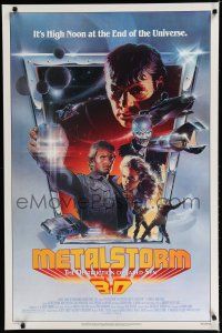 7k528 METALSTORM 1sh '83 Charles Band 3-D sci-fi, high noon at the end of the Universe!