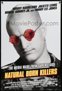 7k564 NATURAL BORN KILLERS style B DS 1sh '94 Oliver Stone, Woody Harrelson & Juliette Lewis!