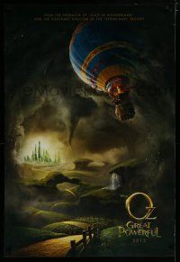 7k587 OZ: THE GREAT & POWERFUL teaser DS 1sh '13 Sam Raimi directed, Disney, hot air balloon art!