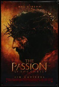 7k593 PASSION OF THE CHRIST style A int'l DS 1sh '04 Mel Gibson, cool iconic image of Jesus Christ!