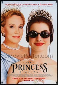 7k620 PRINCESS DIARIES advance DS 1sh '01 Julie Andrews, Anne Hathaway, Disney