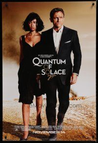 7k628 QUANTUM OF SOLACE advance 1sh '08 Daniel Craig as James Bond, sexy Olga Kurylenko!
