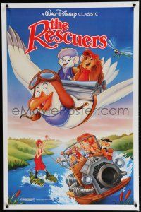 7k645 RESCUERS 1sh R89 Disney mouse mystery adventure cartoon from the depths of Devil's Bayou!