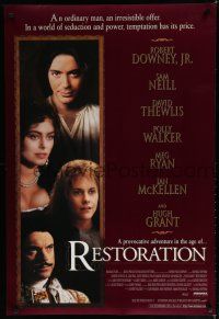 7k648 RESTORATION DS 1sh '95 Meg Ryan, Robert Downey Jr. temptation has its price!