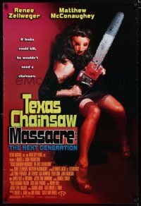 7k653 RETURN OF THE TEXAS CHAINSAW MASSACRE 1sh R96 Matthew McConaughey, great image!