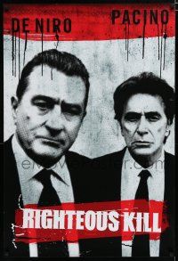 7k659 RIGHTEOUS KILL teaser 1sh '08 cool image of Robert Deniro & Al Pacino!