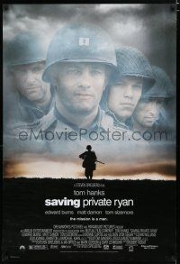 7k675 SAVING PRIVATE RYAN DS 1sh '98 Steven Spielberg, Tom Hanks, the mission is a man!