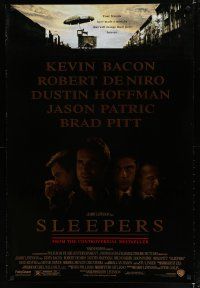7k716 SLEEPERS DS 1sh '96 Robert De Niro, Dustin Hoffman, Jason Patric, Brad Pitt!