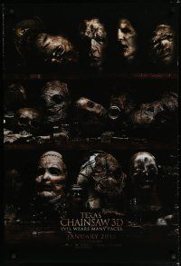 7k767 TEXAS CHAINSAW 3D teaser DS 1sh '13 Alexandra Daddario, evil wears many faces!