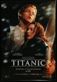 7k785 TITANIC April 6 style DS 1sh R12 Leonardo DiCaprio, Kate Winslet, directed by James Cameron!